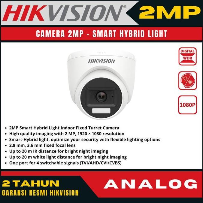 cctv hikvision 2mp 10p turbo hd indoor kamera camera cctv