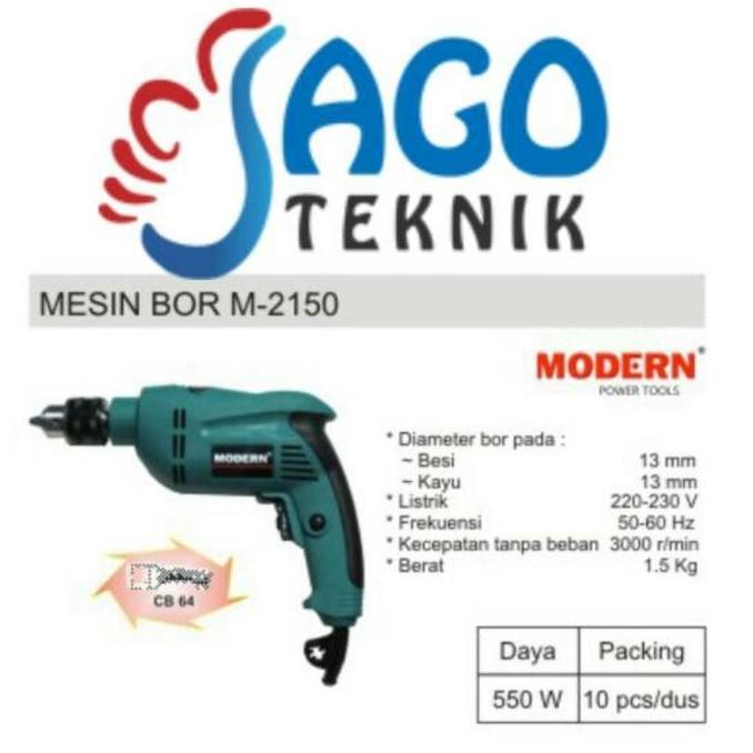 :=:=:=:=] Mesin Bor 13mm MODERN M 2150 / M2150 / Modern M - 2150
