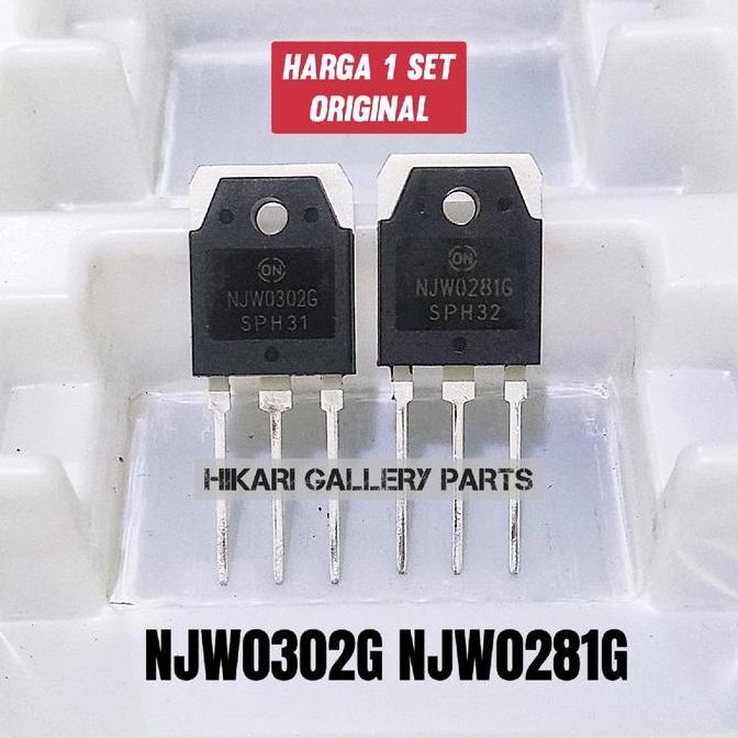 [1 Set] Transistor Njw0302G Njw0281G  / Njw0302 Njw0281 Ori 1 Set / Tr Njw 0302 Njw 0281 Sepasang Ba