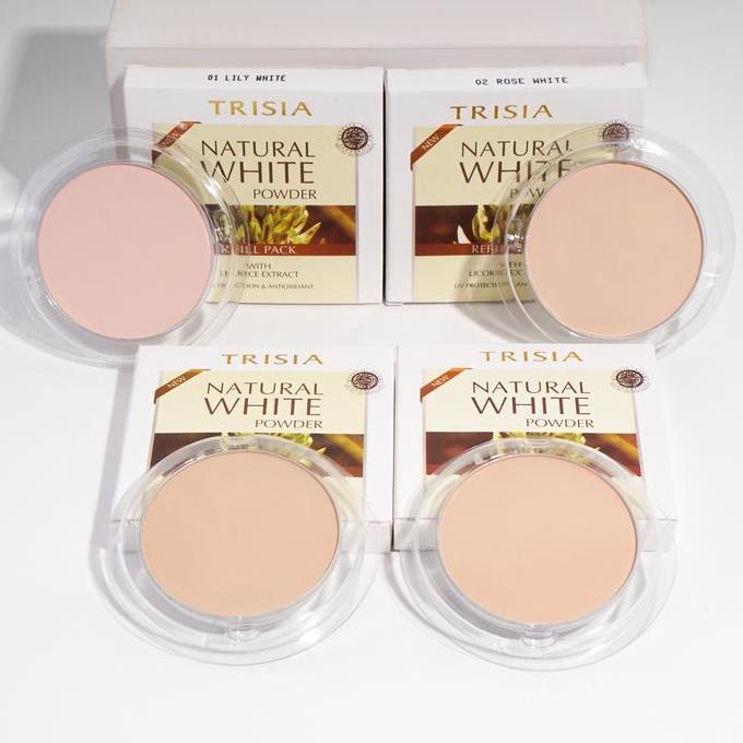 Venomdakar7 - [Buy Twc Get Free Refill] Trisia Two Way Cake Pressed Powder - Natural White - Bedak P
