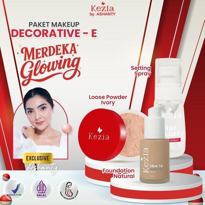 Venomdakar7 - Kezia By Ashanty - Bundling Foundation Loose Powder Ivory Setting Spray