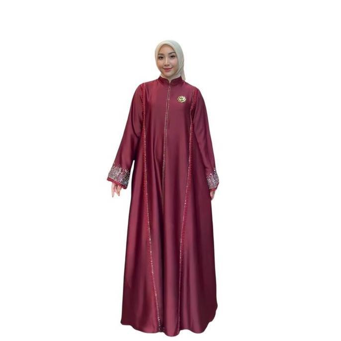 Grosir Nona Zaira Dress Gamis Abaya Terbaru Ootd Fashion Formal Muslim  Butik Wanita Panjang Nyaman 