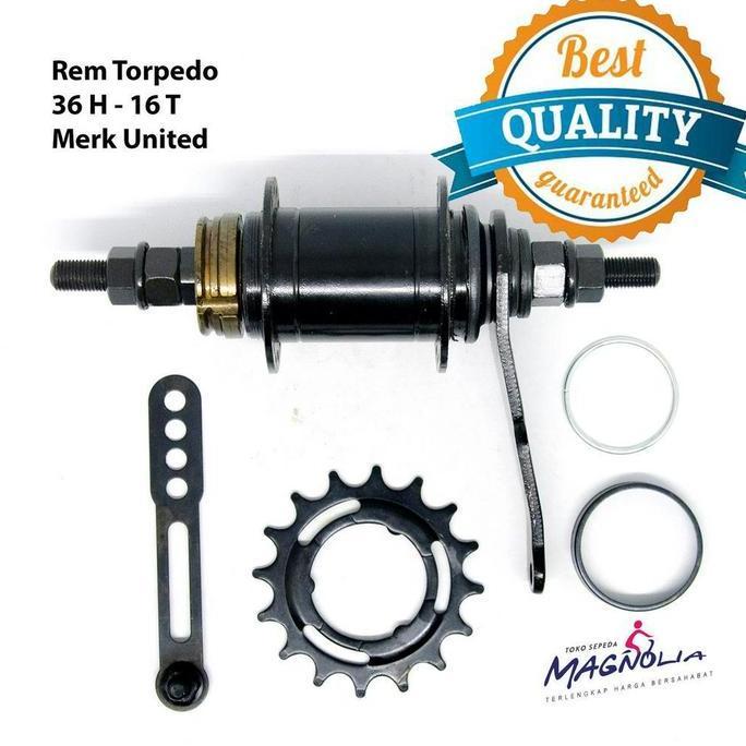 Promo Rem Torpedo Sepeda Fixie BMX Lubang 36 Gir 16T United Diskon