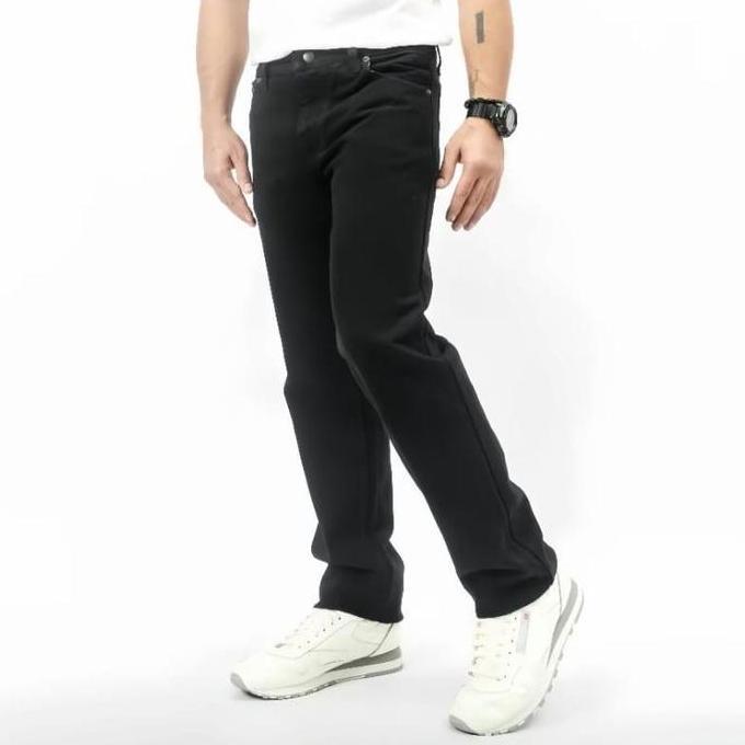 Yxyg- Celana Jeans Reguler Loose Fit Denim Standar Pria  Straight  Panjang