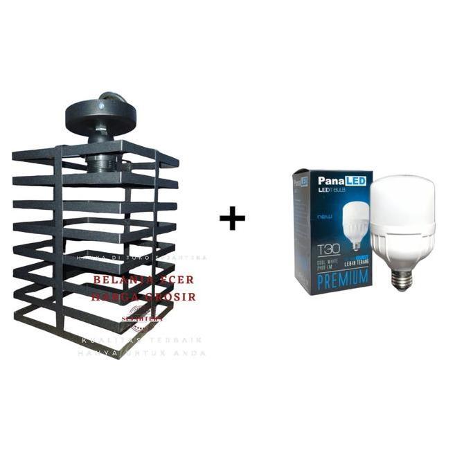 lampu gantung bahan Besi tempel plafon/dekorasi rumah tambahan Bohlam warna putih dekorasi Kamar Kun