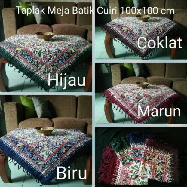 Xyxy- Taplak Meja Tamu Kotak Batik/ Taplak Meja Guru /Taplak Meja Ruang Tamu