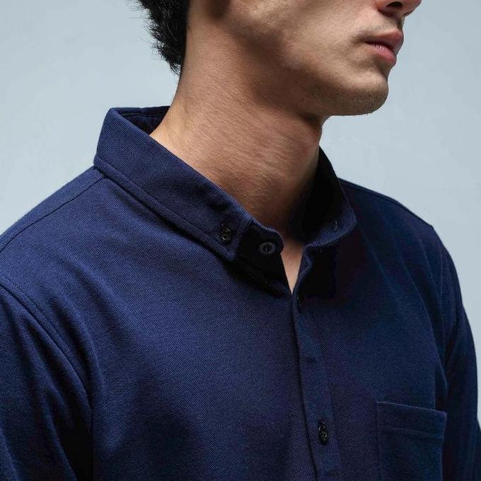 Boyboy- Kemeja Panjang Pria Jb Psy Long Shirt Navy