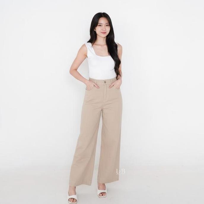 DN26 >> 52006 Oro Pants Soft Jeans | Celana Kulot Candy Soft Jeans Wanita Highwaist