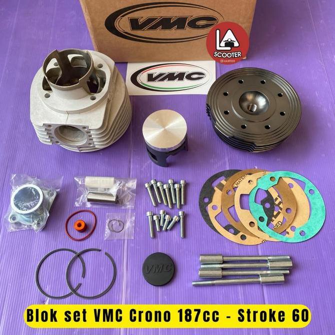 Blok Set VMC Crono 187 cc Alloy Utk Vespa Sprint, Px dkk