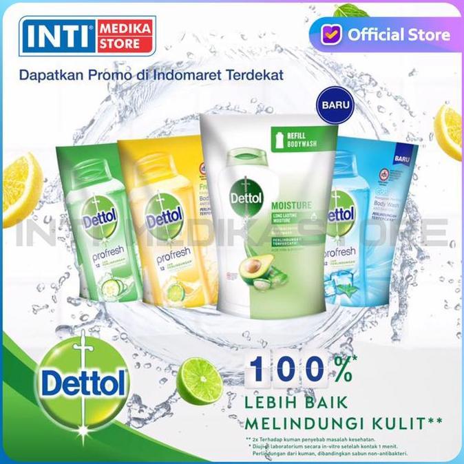 Bersih- Dettol - Refill Sabun Mandi Cair | Sabun Dettol | Sabun Cair Dettol