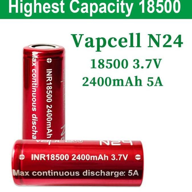Baterai 18500 Vapcell N24 2400 mAh