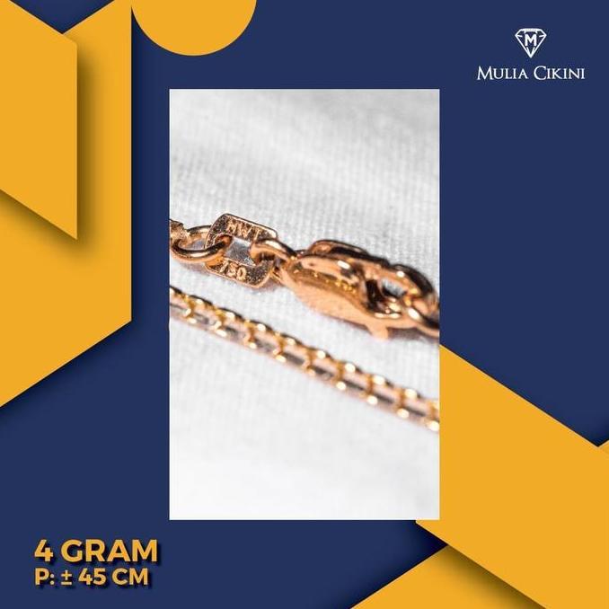 Acckita- Kalung Emas Kuning Ubs Italy Santa 75% 4 Gram