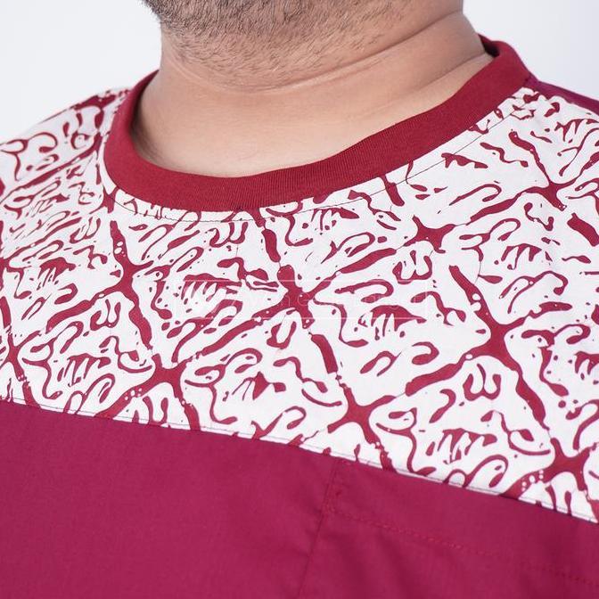 WGB Kaos Batik Tikshirt Series Pria BSize Ukuran Jumbo XXL XXXL Kemeja Batik Pria