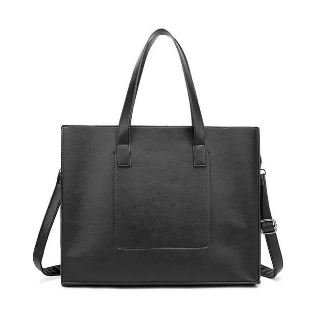 Tampilgayar- Leather Concept Vosca Hitam Tote Bag Tas Selempang Kulit Tas Kulit Pria Tas Kerja Pria 