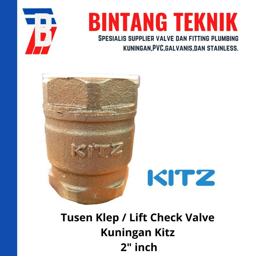 Tusen Klep / Lift Check Valve 2" inch Kuningan Kitz