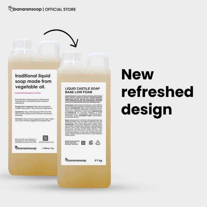 Liquid Castile Soap Base Low Foam Banaransoap