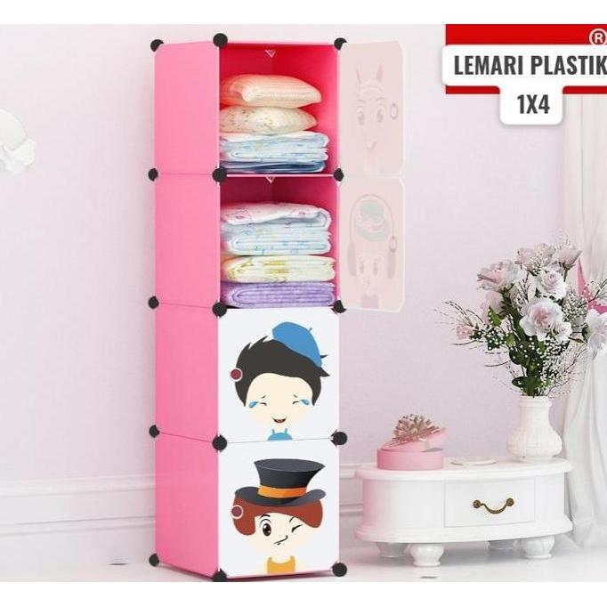 CPE SHENAR - LEMARI PLASTIK KARAKTER - LEMARI KARAKTER DORAEMON, DLL - LEMARI PLASTIK 4 SUSUN - LEMA