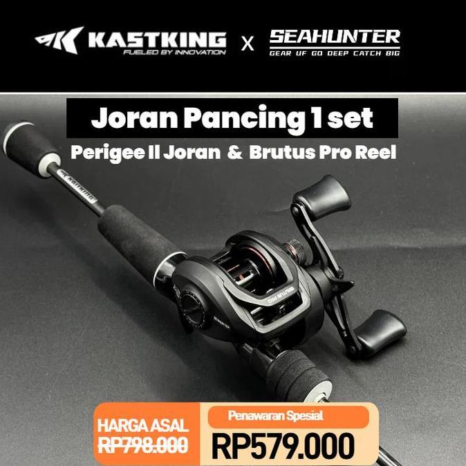 TERLARIS [OFFICIAL] KASTKING x SEAHUNTER Joran Pancing 1 SET= Perigee II Joran+Brutus Pro Reel BC