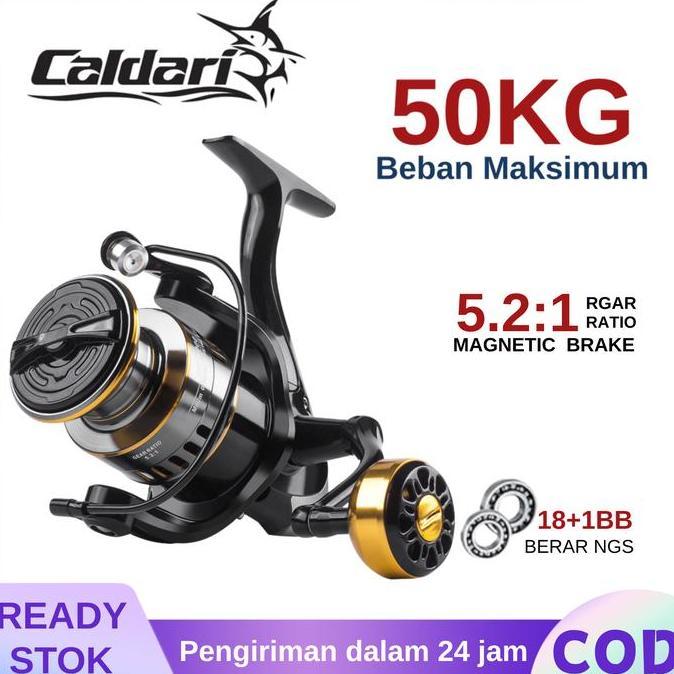 Terbaru Laris, Caldari Reel Pancing Casting Spining Reel Pancing Power Handle Real Pancing Power Han