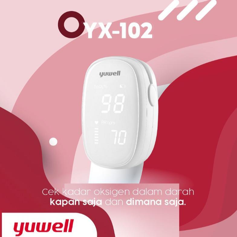 Prima Medic - Fingertip Pulse Oximeter Yuwell YX102 - Alat Saturasi YX 102