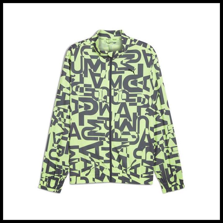 Best Seller Puma Jaket Sablon Menyeluruh Pria Puma Fit Galactic Gray