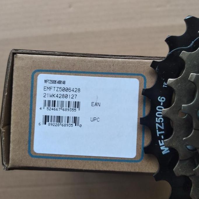 Freewheel Sprocket Shimano Original 6Sp 6Speed 6 Speed Tz500 14-28T Ulir Drat