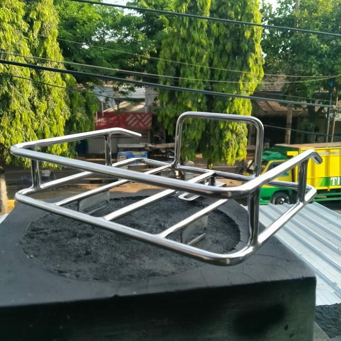 Rak Depan Sepeda / Rak Medium Pagar / Rak Sepeda - Stainless Original Dan Terpercaya