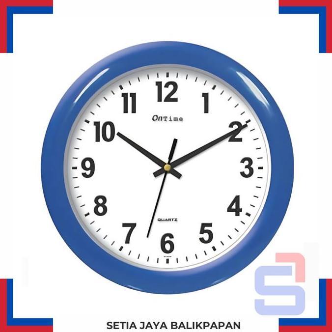 best produk] OnTime Jam Dinding 767w-P  Diameter 30 cm Tipe Quartz