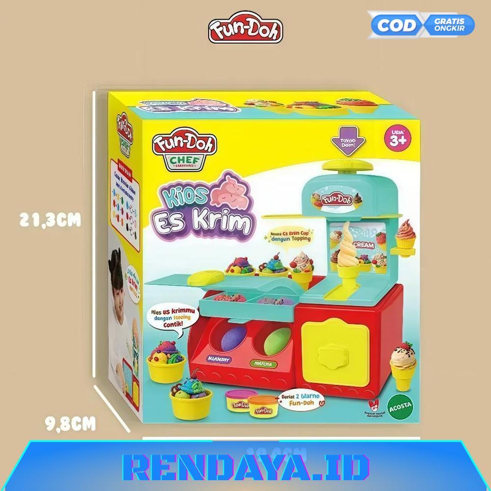 Peri Toys Fundooh Kios Es Krim Edukatif Untuk Anak 3+ Tahun