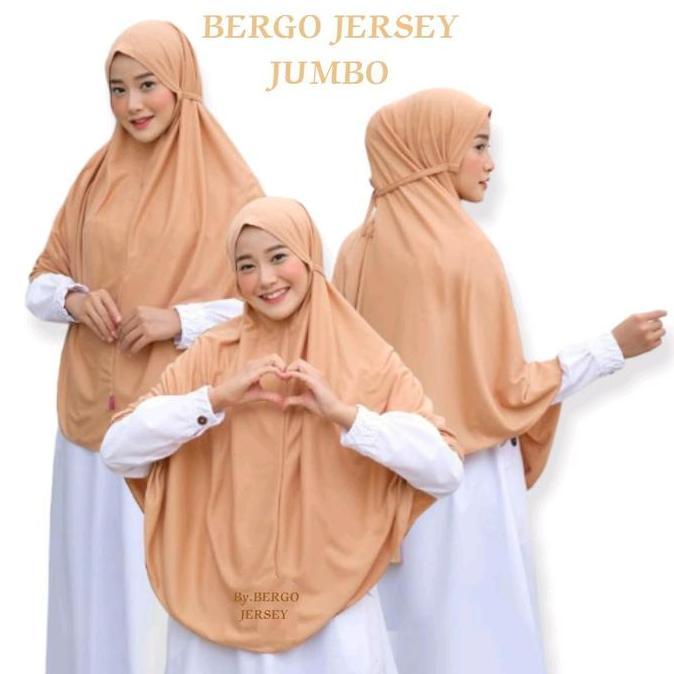 Thegirlrelig- Hijab Bergo Jersey Jumbo Premium Xl Panjang