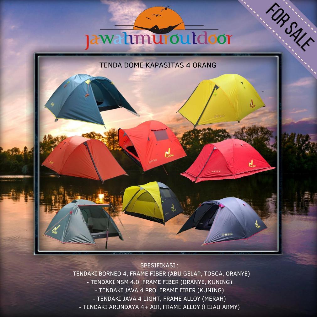 Tenda Camping Tendaki Borneo 4 Nsm 4 Java 4 Light Arundaya 4+ Air Java 4 Pro Kapasitas 4 5 Orang Dou