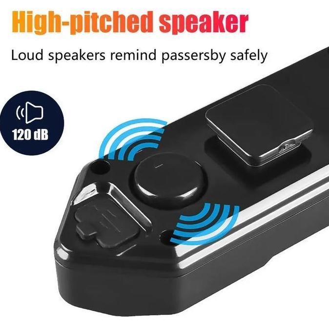 lampu belakang sein sepeda remote USB wireless chargeable waterproof