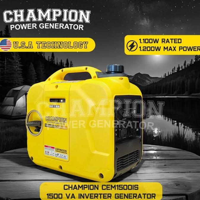 Promo Genset Silent 1000 Watt Champion Inverter CEM 1500IS COD