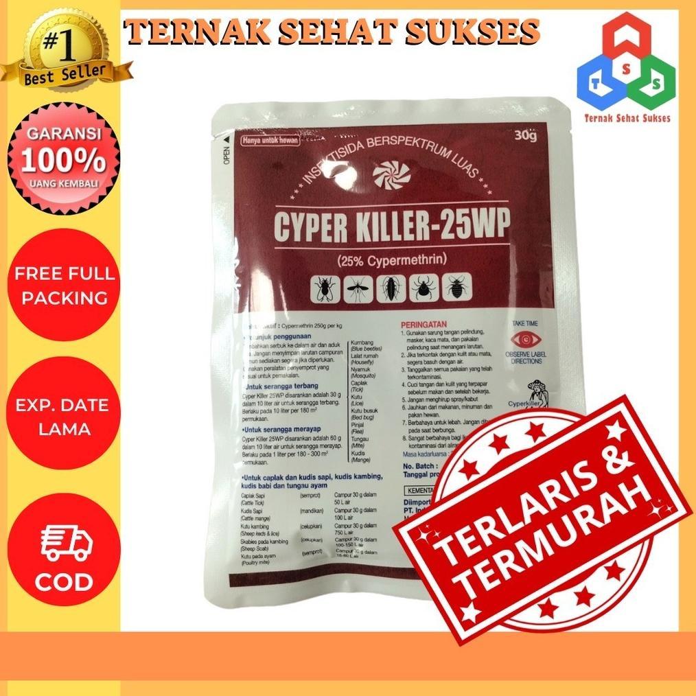 Cyperkiller Cyper Killer 25 wp 30 gram ORIGINAL / Insektisida / pembasmi kutu TSS1