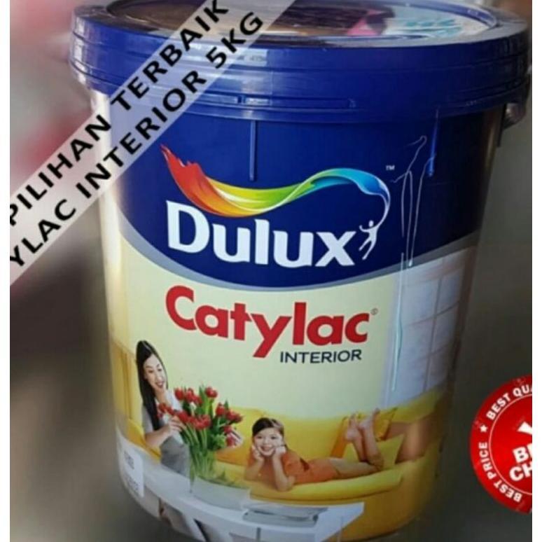 Cat Tembok DULUX CATYLAC INTERIOR Putih & Warna Standart @ 5 Kg Khusus Medan Grab&Gojek only
