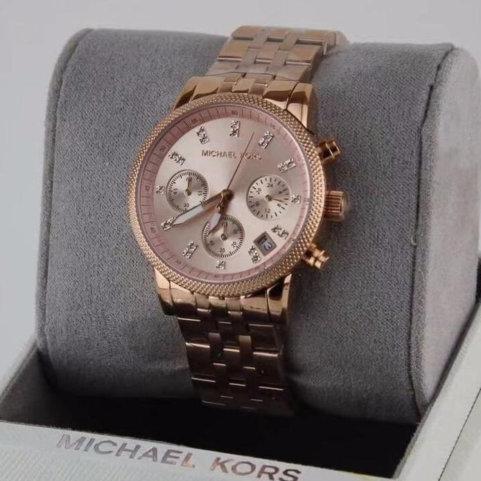 [ORIGINAL] Jam Tangan Wanita Michael Kors MK6077 Rosegold Original