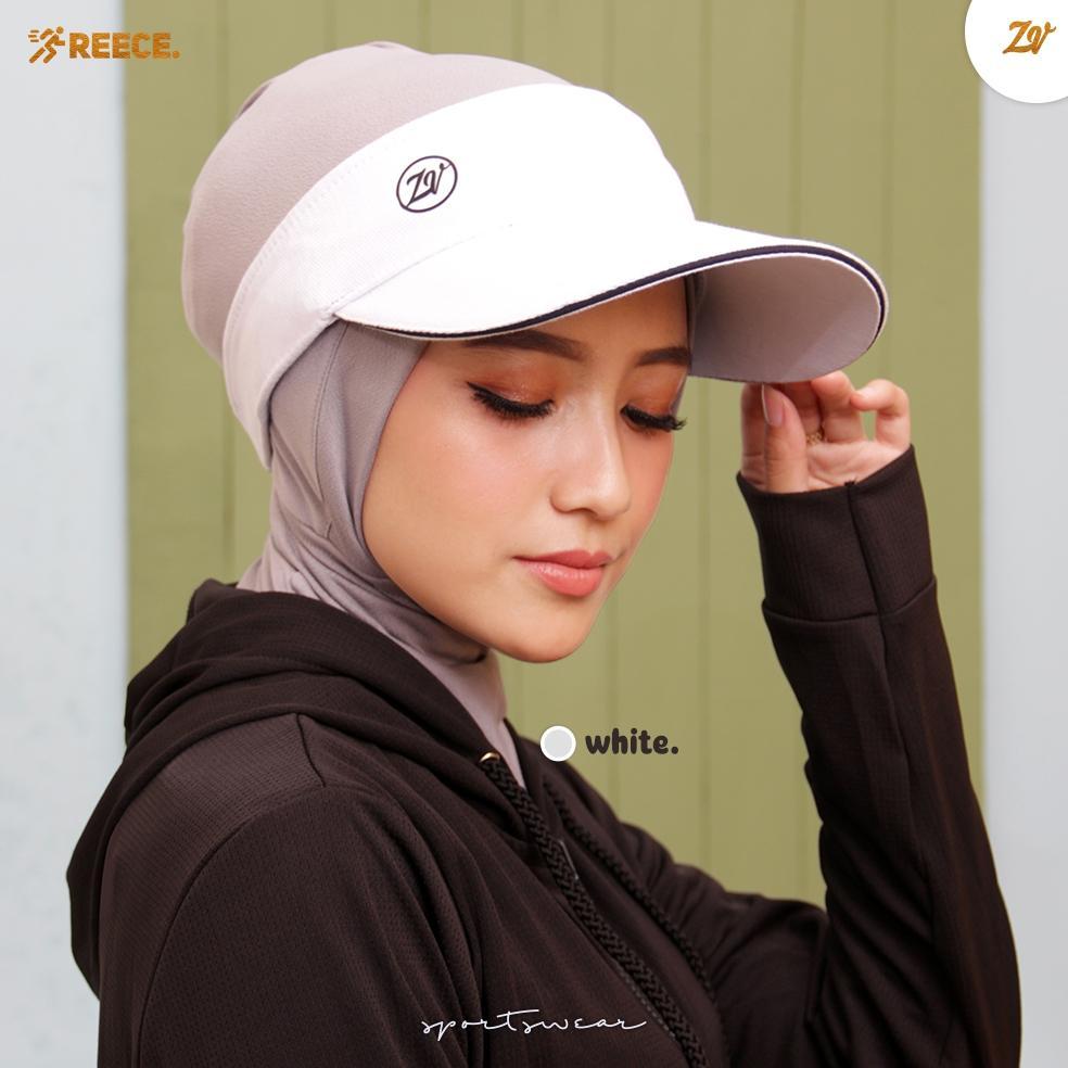 [BEST SELLER] Zaneva Muslimah Sportwear - Reece Visor Topi Olahraga l Topi Sport Wanita | Aksesoris