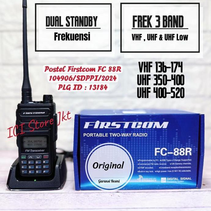 Promo Ht Firstcom Fc 88R Original Garansi Resmi Walkie Talkie