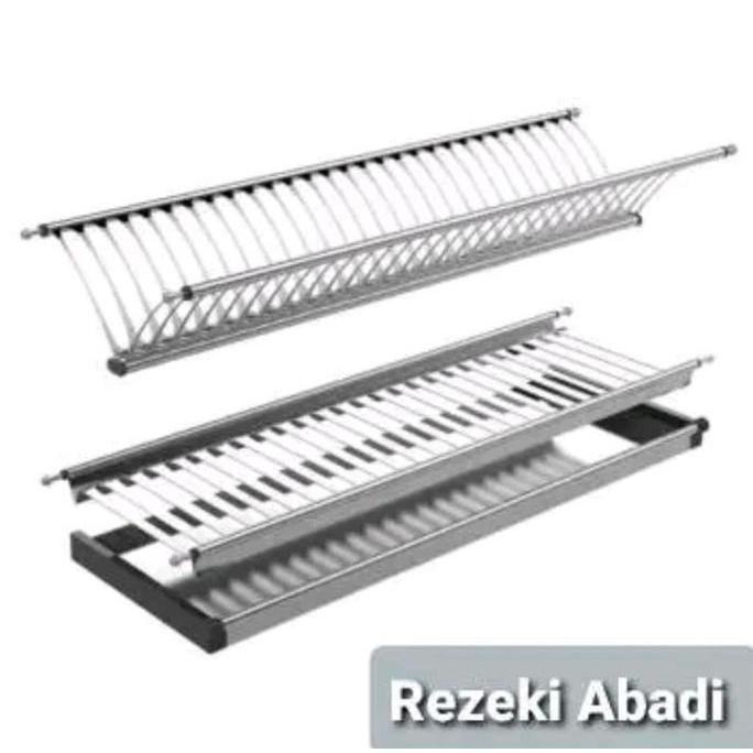 Terlaris - Rak Piring - Rak Gelas Stainless - Rak Lemari Kitchen Set
