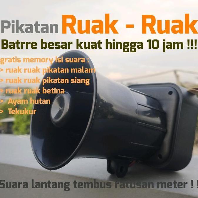Jdg- Speaker Pikatan Ruak Ruak Pikat Ayam Hutan Punai Tekukur Burung Pemburu