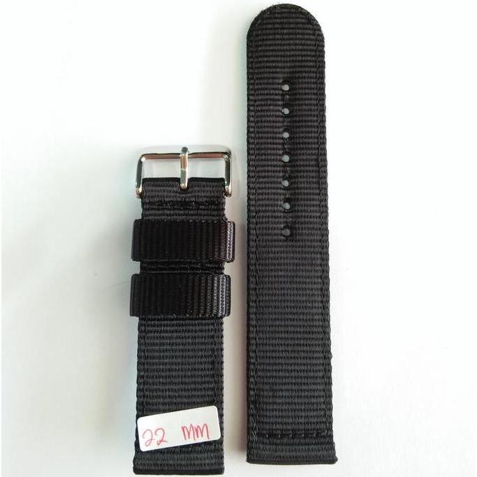 Tali Kanvas Swiss Army 22 Mm Black Ori High Quality