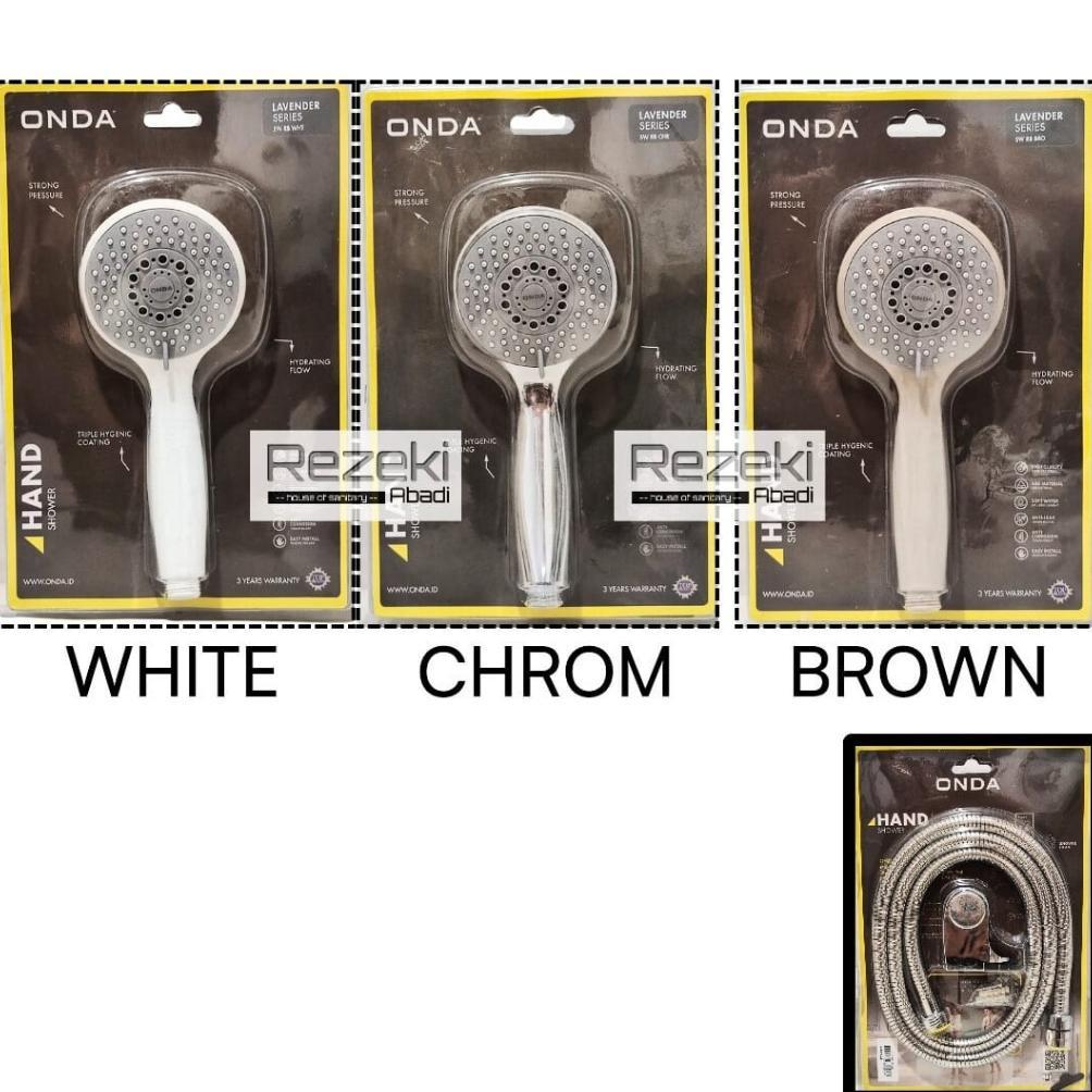 Handshower Onda Exclusive - Shower Mandi 3 Sistem - Keran Cabang