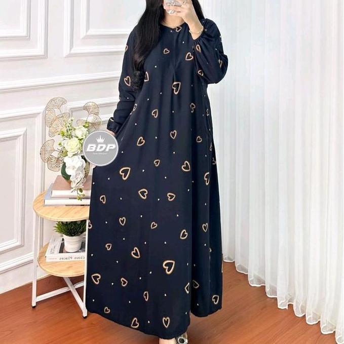 Regreg- Gamis Rayon Batik Pekalongan Adem Busui Bumil Cantik Panjang Nyaman Kain