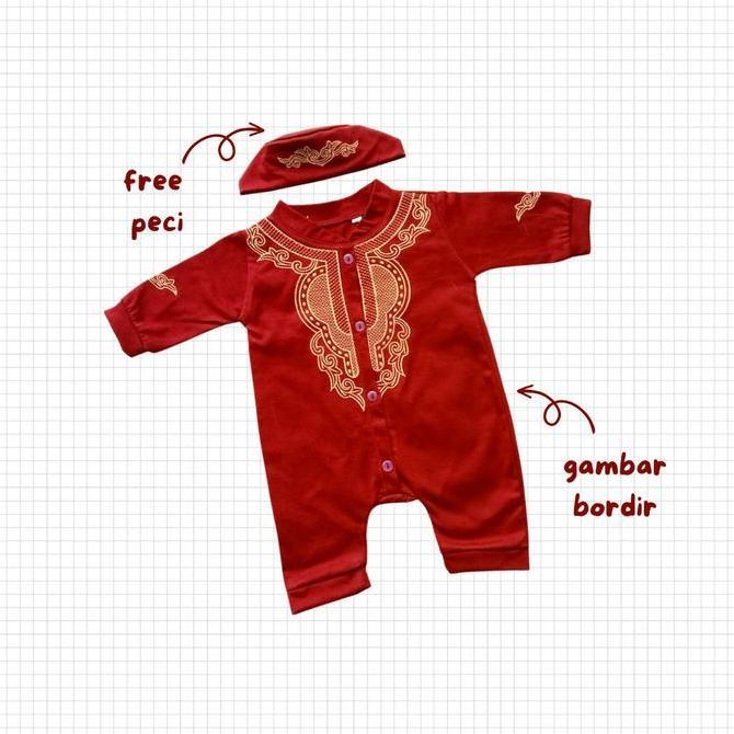 Romper Koko Bayi 0 12 6 Bulan Jumper Koko Free Peci Anak Laki Laki Baby Koko Black Panther Baju Kodo