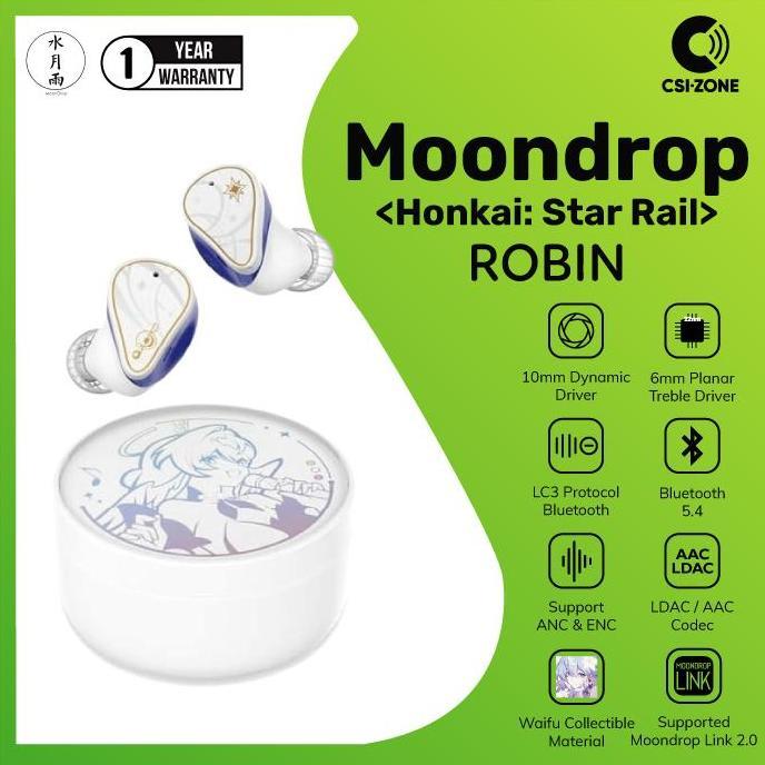 Jdg- Moondrop X Honkai Star Rail Robin Limited Edition True Wireless Tws Earbud