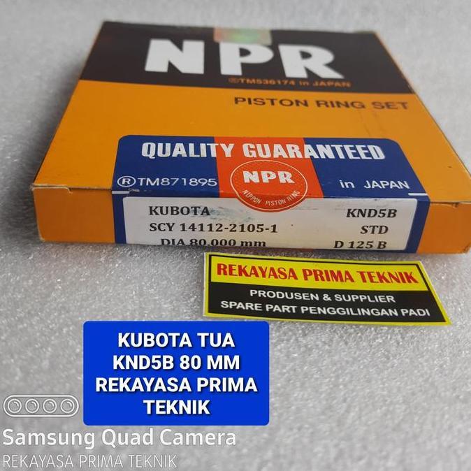 Ready oke] KND5B RING PISTON SEKER SEHER 80 MM RINGnya SAJA KUBOTA KND 5B KND 5 B