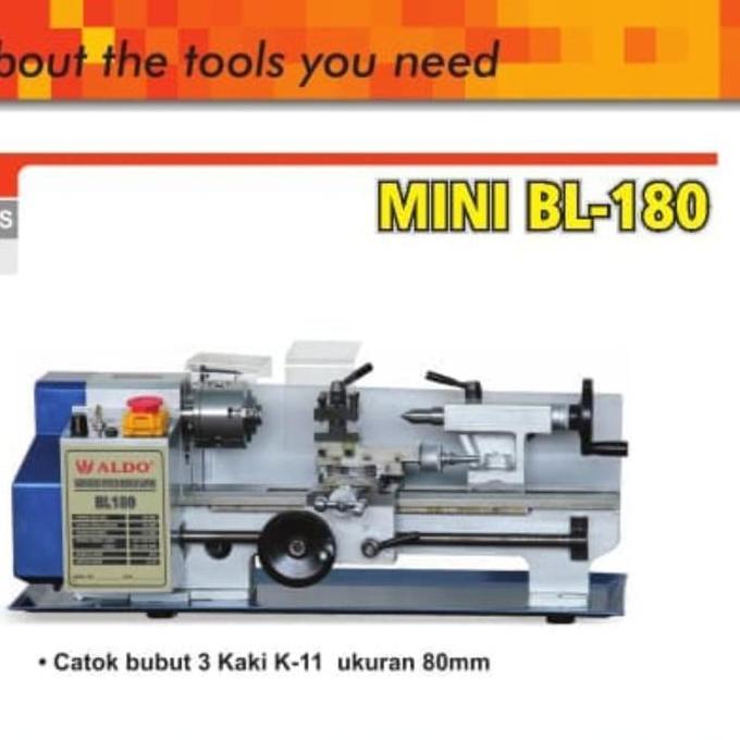 siap kirim] Mesin Bubut Mini ALDO / Variable Speed Bench Lathe ALDO BL - 180