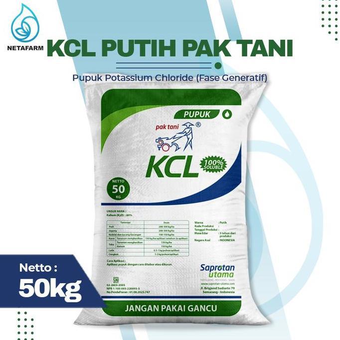 <<<<<] Pupuk KCL Putih PAK TANI Kemasan Karung 50KG