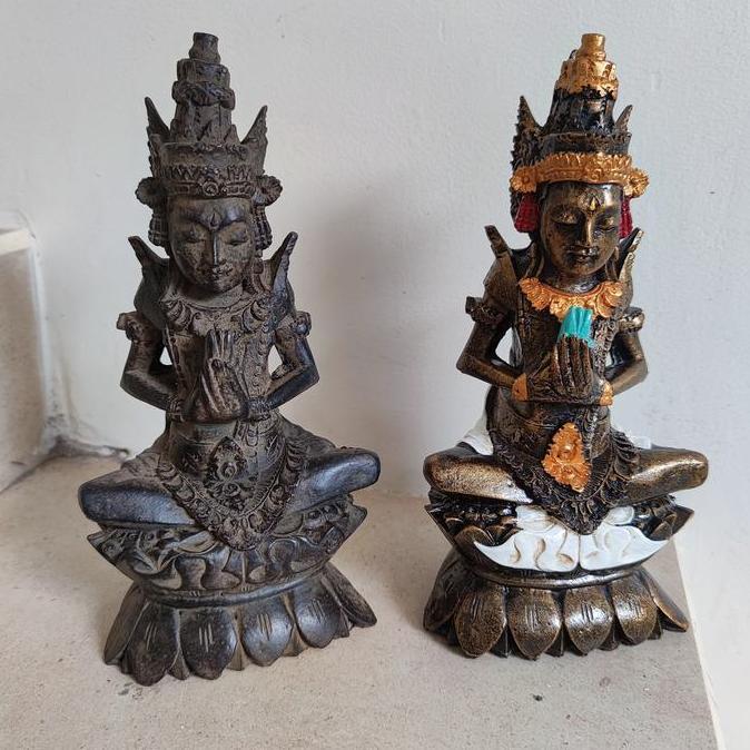 (:(:(:(] patung dewa wisnu resin motif batu alam