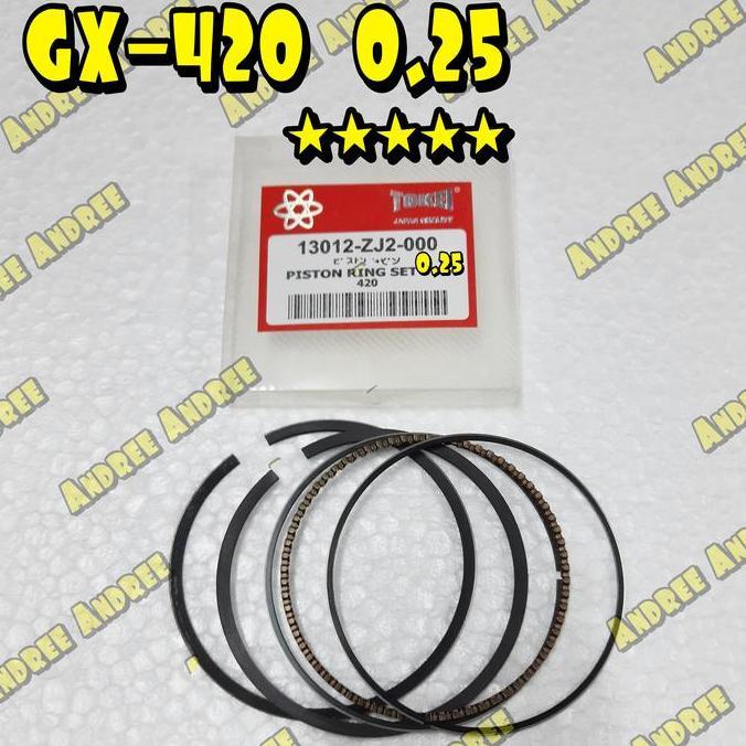 @=@=@=@=] GX 420 - 025 Ring Piston Seher Honda GX420 GX-420 size 0.25